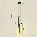 Nordic Black or Gold Iron Acrylic Pendant Light