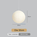 GobekUsa Japanese Style LED E27 Round Ball Pendant Lamp for Home Decor