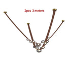 Nordic Leather and Glass Pendant Chandelier