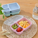 GobekUsa Kids' Wheat Straw Bento Box Set with Lunch Bag