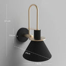 GobekUsa LED Horn Wall Lamp: Modern Nordic Sconces for Bedside, Living Room, Home Decor