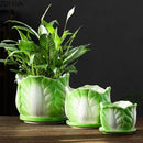 GobekUsa Chinese Cabbage Ceramic Vase: Table Decoration, Flowers Arrangement, Room Aesthetic Decor
