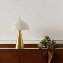 GobekUsa Elegant Natural Marble Table Lamps with Copper Stone Base