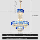 GobekUsa Crystal Chandelier: Postmodern Multi-layer Luxury for Villa, Hotel Lobby, and Living Room