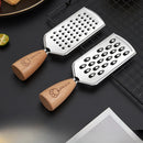 GobekUsa 3-in-1 Multifunctional Grater & Slicer for Kitchen - Wooden Handle
