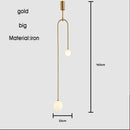 GobekUsa Black Gold Chandelier Pendant Nordic Modern Lamp