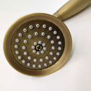 GobekUsa Antique Gold Handheld Shower Head with Holder and Plumbing Hose