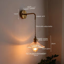 GobekUsa LED Wall Lamps: Nordic Modern Style for Bedroom, Bathroom, Restaurant with Pull Chain Switch