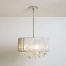 GobekUsa Crystal Fabric Pendant Lamp: Modern Minimalist Style for Bedroom, Study Room & Restaurant.