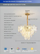 GobekUsa Glass Flower Princess Room LightLux Postmodern French Cream Wind Lamp