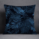 GobekUsa Blue Geometric Floral Design Pillowcase - Modern Home Decor Cushion Cover