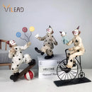 GobekUsa Circus Clown Joker Figurine: Cheerful Buffoon Doll for Home Office Decor