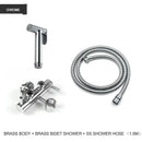 GobekUsa Brass Bidet Shower Head with Double Outlet Angle Valve