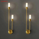 GobekUsa LED Gold Candlestick Wall Light for Indoor Decor and Ambiance