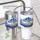 GobekUsa Freeze Thermos Bottle Straw Stainless Steel Tumbler 30oz - Ice Mountain Cup