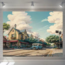 GobekUsa Love Street Landscape Wall Hanging Tapestry for Bedroom Decor