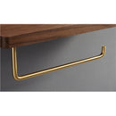 GobekUsa Brass and Wood Toilet Roll Holder & Paper Towel Holder Stand