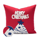 GobekUsa Cartoon Christmas Pillow Covers: Festive Decor for Sofa - Embroidered Design