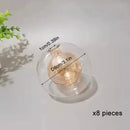 GobekUsa 1/4/8pcs Pack 1cm Opening G4 Glass Shade Replacement Globes for Chandelier