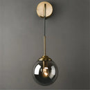 GobekUsa Glass Ball LED Wall Lamp: Nordic Modern Bathroom Mirror Sconce, Retro Decor Lighting