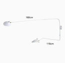 GobekUsa Black Serge Mouille Wall Lamp: Nordic Design, Creative Living Room Decor