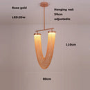 GobekUsa LED Aluminum Ceiling Chandelier Lighting Hanging Lamps for Foyer