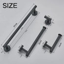 GobekUsa Brushed Gold Bathroom Accessories Set: Towel Rail, Paper Holder, Hook, Stainless Steel