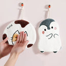 GobekUsa Cartoon Animals Microfiber Hand Towel Set