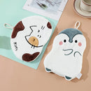 GobekUsa Cartoon Animals Microfiber Hand Towel Set