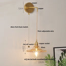 GobekUsa Green Glass Knob Switch LED Wall Lights for Kitchen, Bedroom, Living Room