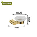GobekUsa Bathroom Accessories Set: Towel Strip, Track, Holder, Rack, Hook, Dish, Toilet