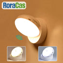GobekUsa 360° Rotate Night Light USB Rechargeable Magnet Wall Lamp for Staircase Bedroom