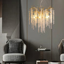 GobekUsa Crystal Wistaria Ceiling Chandelier - Artistic Branch Design Pendant Lighting for Home Decor