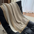 GobekUsa Cozy Striped Blanket: Multi-Functional for Travel, Office, Car, Sofa & Airplane