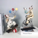 GobekUsa Circus Clown Joker Figurine: Cheerful Buffoon Doll for Home Office Decor