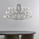 GobekUsa Luxe Iron Wire Round LED Chandelier for Living & Dining Room