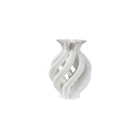GobekUsa Geometric Ceramic Hollow Vases Spiral Pipe Floral Arrangement Home Decor Figurines