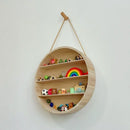 GobekUsa Circular Wooden Frame Toy Storage Rack & Wall Decoration