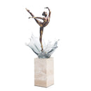 GobekUsa Ballet Dancer Figure Sculpture Clear Water Wave Home Decor