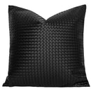 GobekUsa Geometric Faux Leather Throw Pillow Cover - Modern Luxury Pillowcase