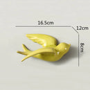 GobekUsa Flying Bird Ceramic Wall Ornament Simulation Room Decoration Indoor Accent