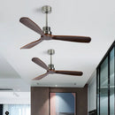 GobekUsa 52" Propeller Ceiling Fan in Wood, Silent Operation for Home and Loft.