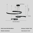 GobekUsa Black LED Chandelier Pendant Light for Foyer Stairs Bar, Minimalist Indoor Hanging Lamp