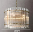 GobekUsa Gold Double Layer Ring Crystal Pendant Light for Elegance in Every Room