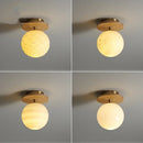 GobekUsa Ceramic Wood LED Ceiling Light for Modern Indoor Lighting