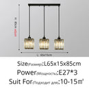 GobekUsa Crystal Chandelier Luxury Ceiling Lamp LED Modern Pendant Light for Indoor Spaces