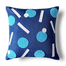 GobekUsa Luxe Blue Tufted Pillowcase Embroidered Decor for Home Sofa 45x45cm 30x50cm
