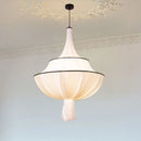 GobekUsa French Minimalist Silk Pendant Lamp for Living Room Kitchen Farmhouse