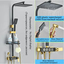 GobekUsa Digital Display Thermostatic Shower Faucet Set Rainfall Shower Mixer