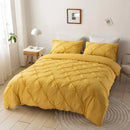 GobekUsa 3D Pinch Pleated Duvet Cover Set - Queen, King Size Bedding Set of Quilt Cover & Pillow Case